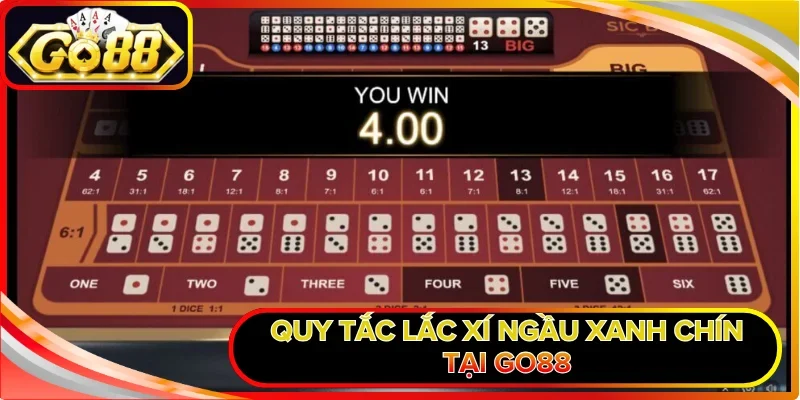Quy tắc lắc xí ngầu xanh chín tại GO88