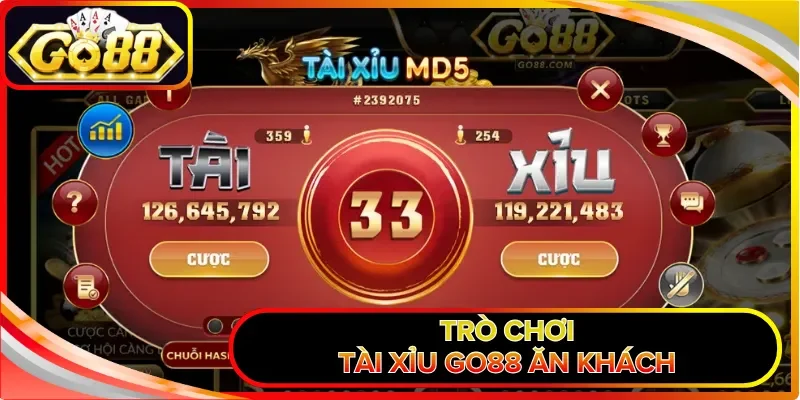 Trò chơi Tài Xỉu GO88 ăn khách